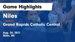 Niles  vs Grand Rapids Catholic Central  Game Highlights - Aug. 24, 2021