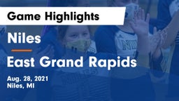 Niles  vs East Grand Rapids Game Highlights - Aug. 28, 2021