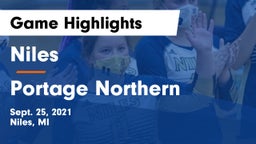Niles  vs Portage Northern  Game Highlights - Sept. 25, 2021