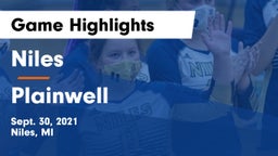 Niles  vs Plainwell  Game Highlights - Sept. 30, 2021