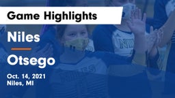 Niles  vs Otsego  Game Highlights - Oct. 14, 2021