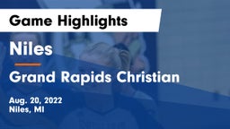 Niles  vs Grand Rapids Christian  Game Highlights - Aug. 20, 2022