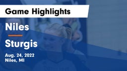 Niles  vs Sturgis  Game Highlights - Aug. 24, 2022