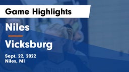 Niles  vs Vicksburg  Game Highlights - Sept. 22, 2022