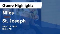 Niles  vs St. Joseph  Game Highlights - Sept. 24, 2022