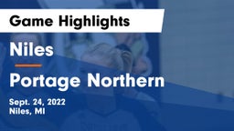 Niles  vs Portage Northern  Game Highlights - Sept. 24, 2022