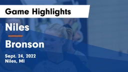 Niles  vs Bronson  Game Highlights - Sept. 24, 2022