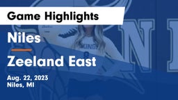 Niles  vs Zeeland East  Game Highlights - Aug. 22, 2023