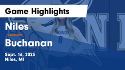 Niles  vs Buchanan  Game Highlights - Sept. 16, 2023