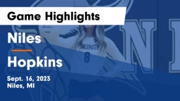 Niles  vs Hopkins  Game Highlights - Sept. 16, 2023