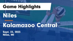 Niles  vs Kalamazoo Central  Game Highlights - Sept. 23, 2023