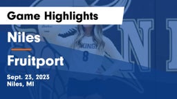 Niles  vs Fruitport  Game Highlights - Sept. 23, 2023