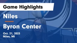 Niles  vs Byron Center  Game Highlights - Oct. 21, 2023