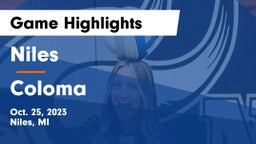 Niles  vs Coloma  Game Highlights - Oct. 25, 2023