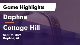 Daphne  vs Cottage Hill  Game Highlights - Sept. 2, 2022