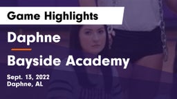 Daphne  vs Bayside Academy  Game Highlights - Sept. 13, 2022