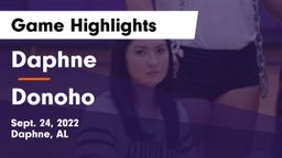 Daphne  vs Donoho  Game Highlights - Sept. 24, 2022