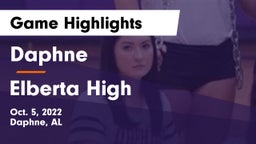 Daphne  vs Elberta High  Game Highlights - Oct. 5, 2022