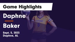 Daphne  vs Baker  Game Highlights - Sept. 5, 2023