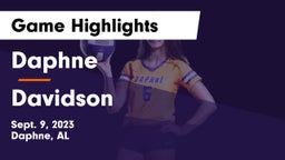 Daphne  vs Davidson  Game Highlights - Sept. 9, 2023
