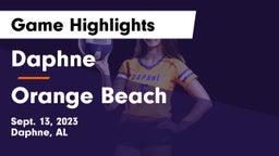 Daphne  vs Orange Beach  Game Highlights - Sept. 13, 2023