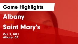 Albany  vs Saint Mary's Game Highlights - Oct. 5, 2021