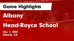Albany  vs Head-Royce School Game Highlights - Oct. 1, 2022