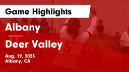 Albany  vs Deer Valley  Game Highlights - Aug. 19, 2023
