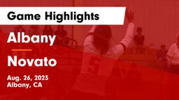 Albany  vs Novato  Game Highlights - Aug. 26, 2023