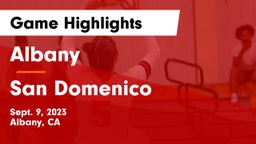 Albany  vs San Domenico  Game Highlights - Sept. 9, 2023