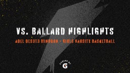 A-D-M girls basketball highlights vs. Ballard Highlights