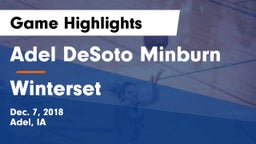 Adel DeSoto Minburn vs Winterset  Game Highlights - Dec. 7, 2018
