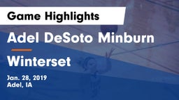 Adel DeSoto Minburn vs Winterset  Game Highlights - Jan. 28, 2019