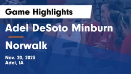 Adel DeSoto Minburn vs Norwalk  Game Highlights - Nov. 20, 2023