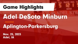 Adel DeSoto Minburn vs Aplington-Parkersburg  Game Highlights - Nov. 25, 2023