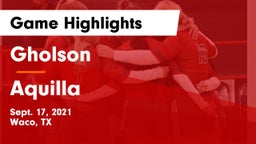 Gholson  vs Aquilla  Game Highlights - Sept. 17, 2021