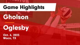 Gholson  vs Oglesby Game Highlights - Oct. 6, 2023