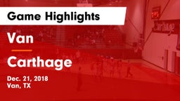 Van  vs Carthage  Game Highlights - Dec. 21, 2018