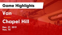 Van  vs Chapel Hill Game Highlights - Dec. 27, 2019