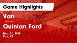 Van  vs Quinlan Ford  Game Highlights - Dec. 31, 2019