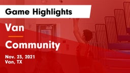 Van  vs Community  Game Highlights - Nov. 23, 2021