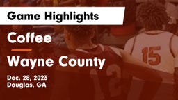 Coffee  vs Wayne County  Game Highlights - Dec. 28, 2023
