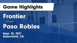 Frontier  vs Paso Robles  Game Highlights - Sept. 25, 2021
