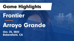 Frontier  vs Arroyo Grande  Game Highlights - Oct. 25, 2022