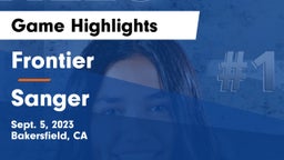 Frontier  vs Sanger  Game Highlights - Sept. 5, 2023