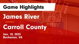 James River  vs Carroll County  Game Highlights - Jan. 10, 2023