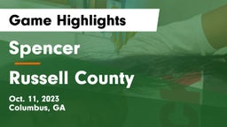 Spencer  vs Russell County  Game Highlights - Oct. 11, 2023