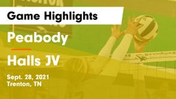 Peabody  vs Halls  JV Game Highlights - Sept. 28, 2021