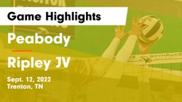 Peabody  vs Ripley  JV Game Highlights - Sept. 12, 2022