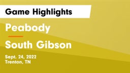 Peabody  vs South Gibson  Game Highlights - Sept. 24, 2022